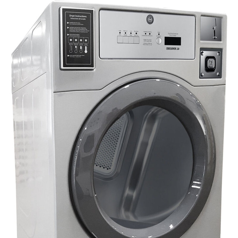 Industrial Coin-Operated Clothes Washer Dryer, Electric