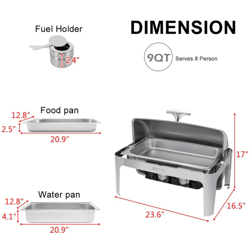 Stainless Steel Round Chafing Dish