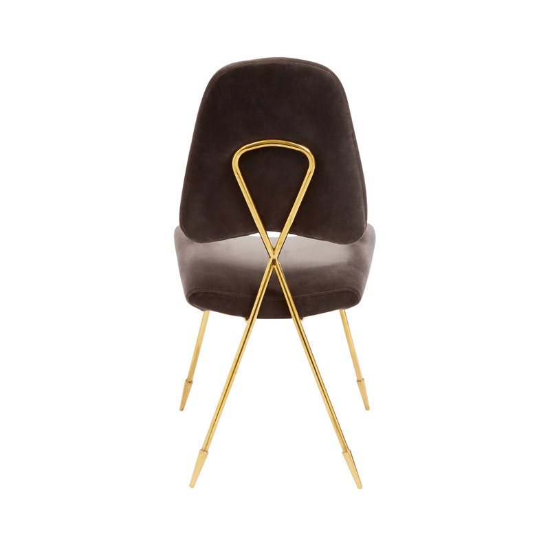 Maxime Dining Chair, 100% Cotton Rialto Charcoal