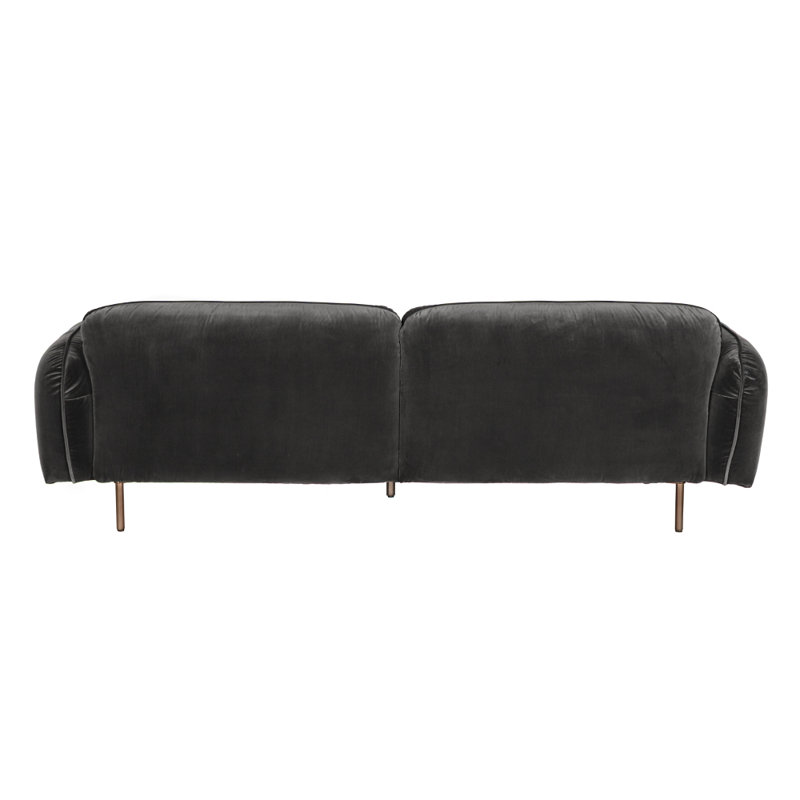 Franklin Sofa, Grey Velvet