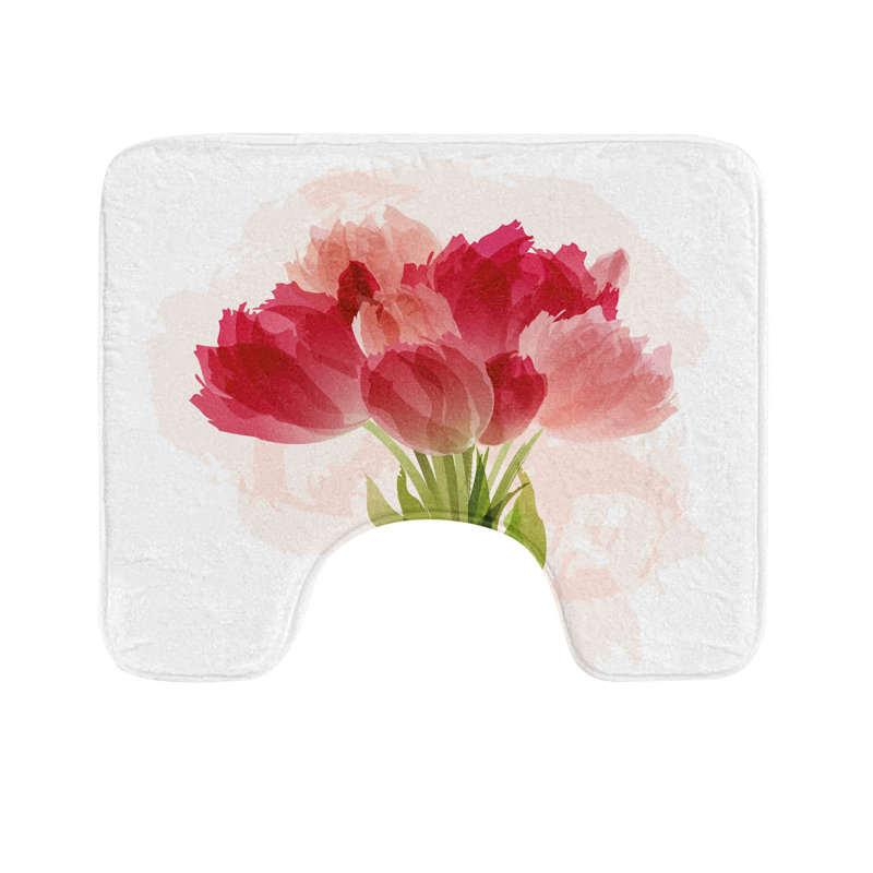  Tapis de salle de bain Flower U