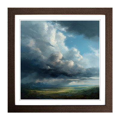 Cloudy Sky Realism - Framed Print