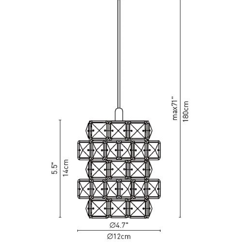 Luminaire suspendu en grappe 10 lumières Tidwell