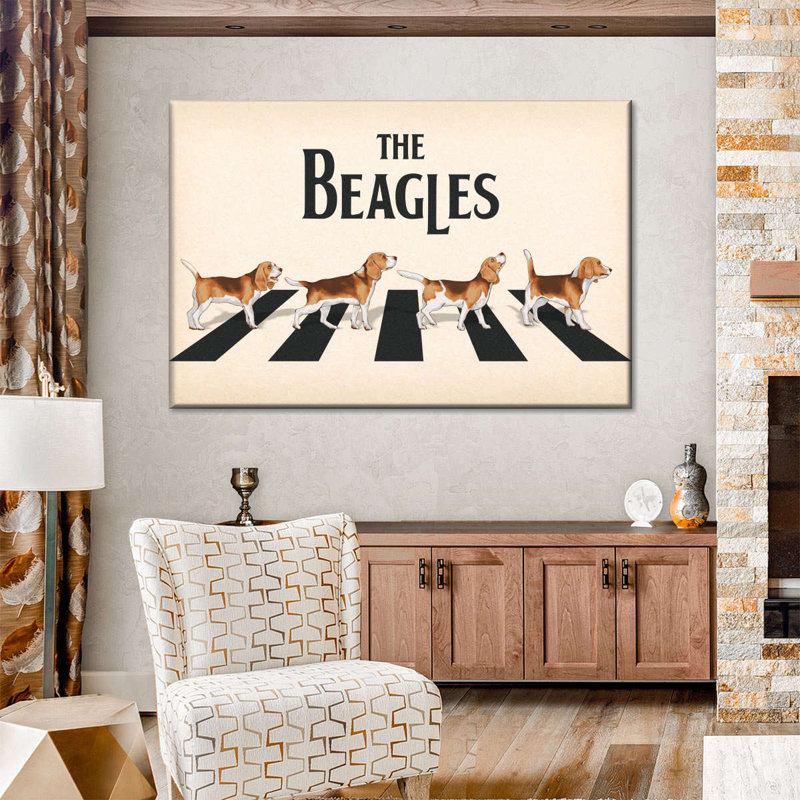 The Beagles, H 39 po x l 26 po x P 1,25 po