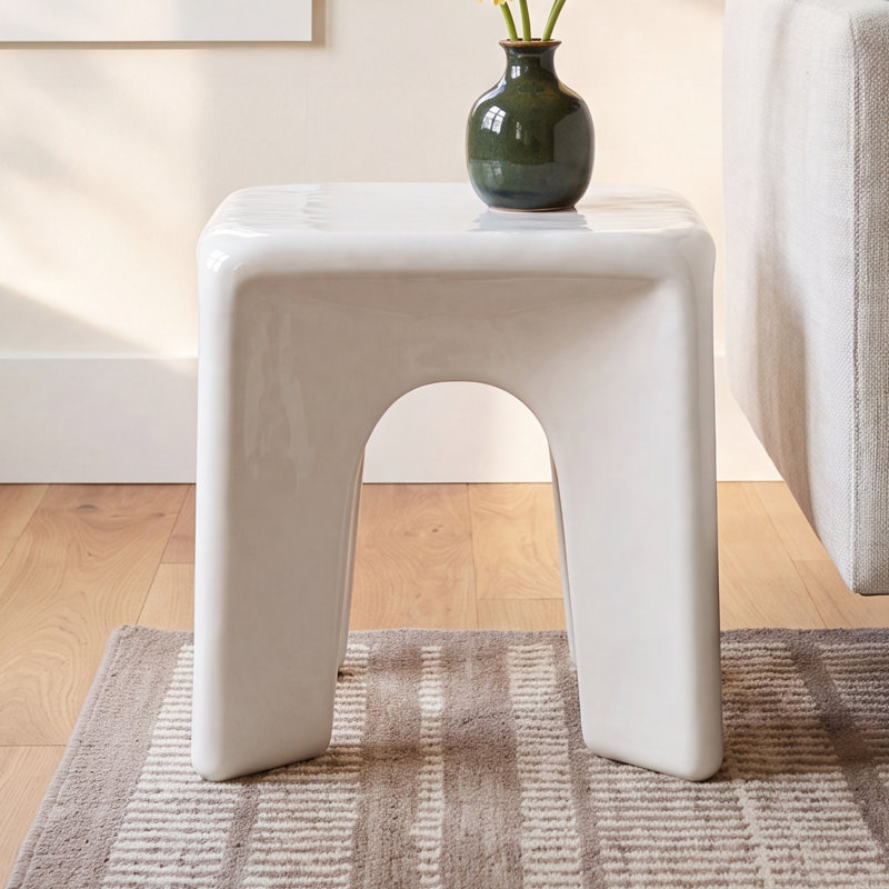 Fritzi Mayalin Square Concrete Accent Table