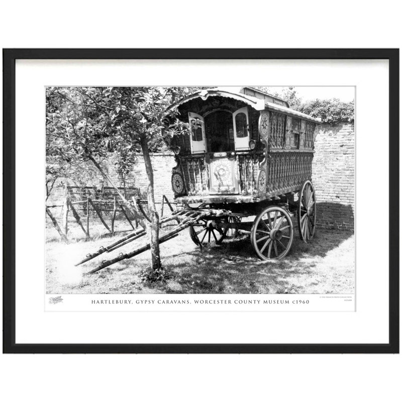 Hartlebury, Gypsy Caravans, Worcester County Museum C1960 - Single Picture Frame Print, 45cm H x 60cm W x 2.3cm D