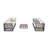 7-Piece Patio Conversational Sofa Set-1853710501