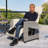 Outdoor Recliner Chair, Reclining Patio Chairs With Adjustable Backrest And Extended Footrest, Pe Rattan Patio Lounger Chair With Flip Side Table
