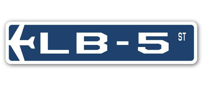 Plaque de rue Bair LB-5 Air Force, H 7 po x l 30 po x P 1 po