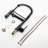 Matte Black Kitchen Faucet With Pull-Down , Single Handle, Non-Leaking Structure, Surface, Customizable Water Temperature, Easy Setup Guide Pull Down Lever Control, Brass Material, To Fingerprints,