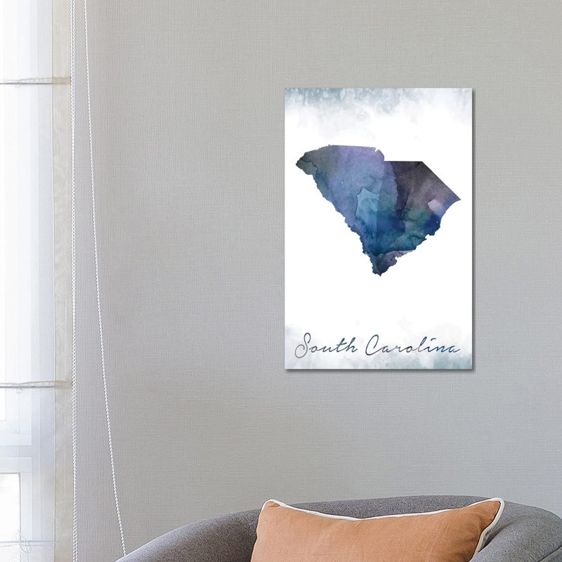 «South Carolina State Bluish», reproduction sur toile tendue, H 26 po x l 18 po x 1,5 po, South Carolina