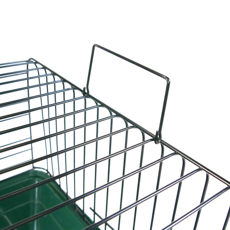 Medium Green Wire and Plastic Small Animal Cage
