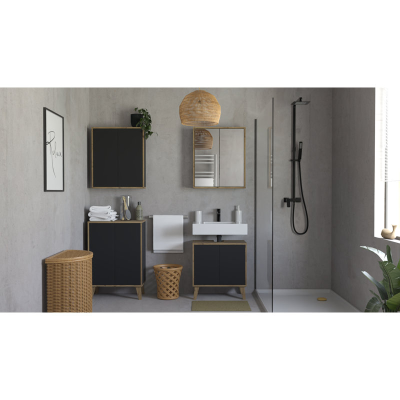 Tiburon 60cm Bathroom Vanity Base Only, in Grey