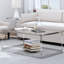 Table basse de salon moderne en verre l 39,37 po Lennert