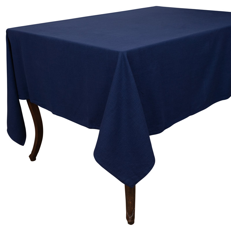 Asanta Washed Rustic Tablecloth, 70" x 70", Blue