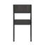 Chaise de bureau avec structure en métal, noire