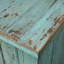 Approx. 91 Inches Wide  Counter Table with Three Drawers Distressed Blue