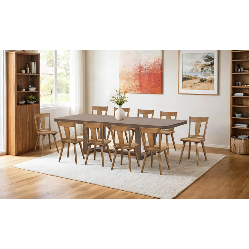 Chaises de salle à manger 17 po, 10, Brun