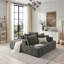 Canapé modulaire en chenille en nuage Aino avec porte-gobelets et poches latérales Aino-334659238