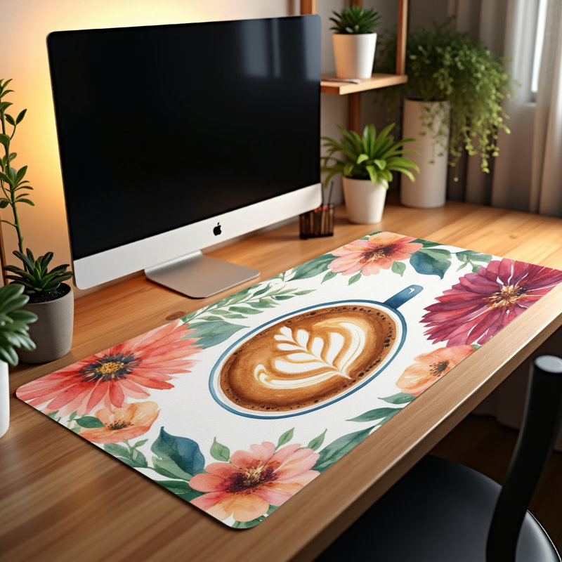 Polyester Desk Pad, 14.4x12.1