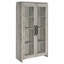 Armoire haute Myerson Grey Driftwood à 2 portes en bois d'ingénierie