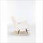 Chaise berçante rembourrée Teddy