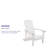 Commercial All-Weather Poly Resin Wood Adirondack Chair-5893394