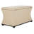 Maiden Linen Blend Upholstered Storage Bench-12290952