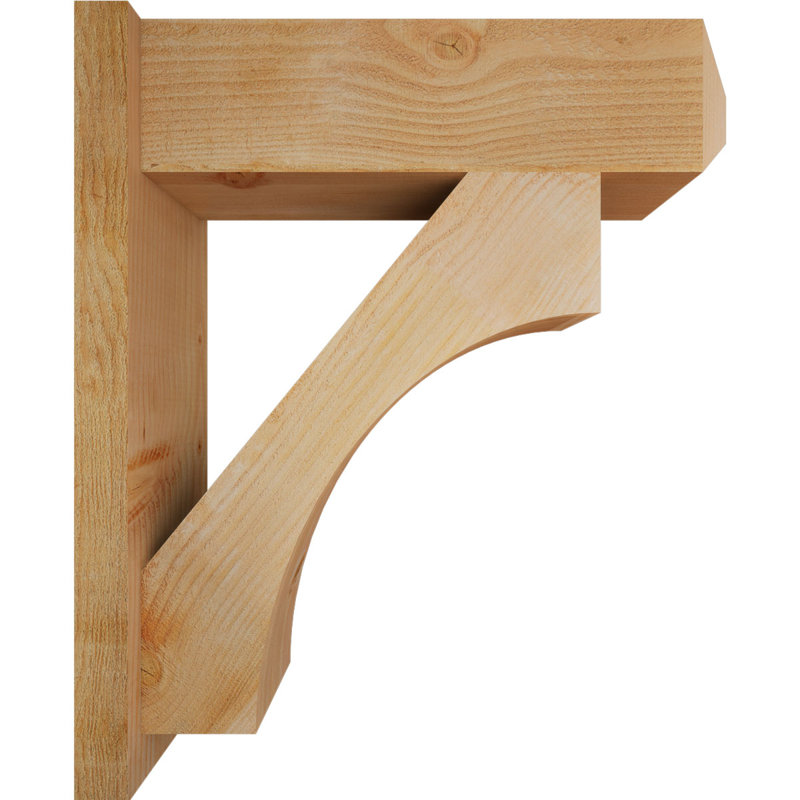Persienne en bois rustique Westlake Craftsman, P 26 po x H 30 po, Sapin Douglas de 8 po (sciage brut)