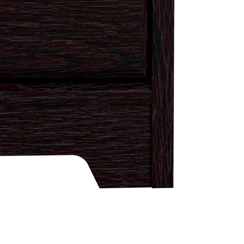 Paelynn L-Shaped Executive Desk, Espresso Oak