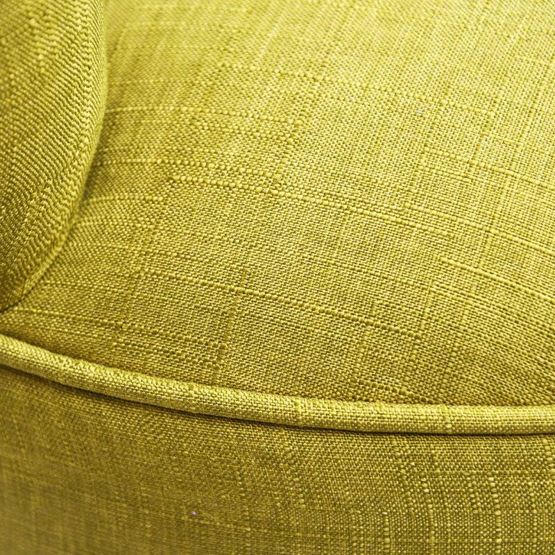 Fauteuil à oreilles Modern, structure en bois massif, vert arachide, 23,6 po x 26,0 po x 26,4 po | Tissu 100% polyester, facile à nettoyer | 32 coussins en mousse pour un confort ultime | Style rustique et du sud-ouest pour la maison et l'hôtel