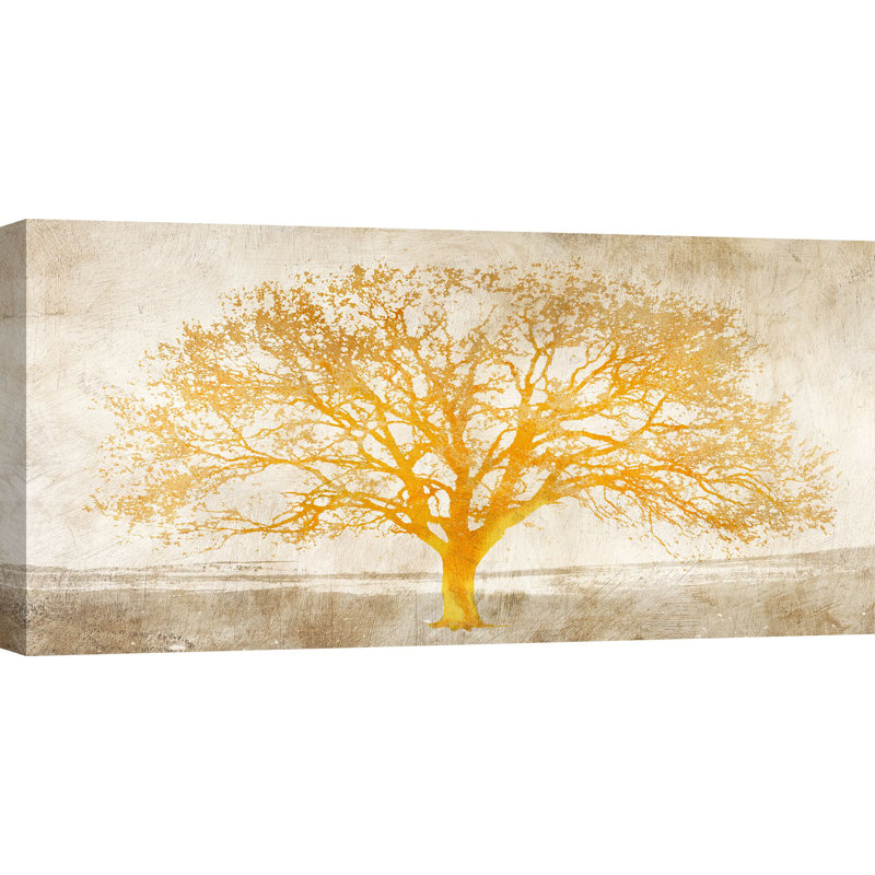 Shimmering Tree by Alessio Aprile - Wrapped Canvas Print, 35cm H x 70cm W x 4cm D