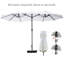 15ft Steel Rectangular Outdoor Double Sided Market Sunbrella Umbrella-1650933528