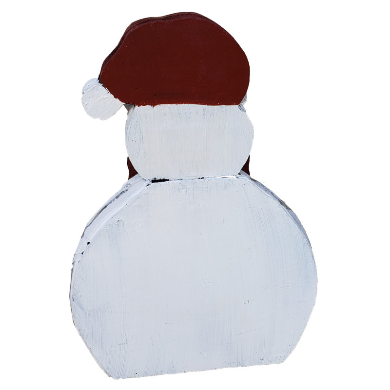 Ensemble de 2 décorations de Noël père Noël et bonhomme de neige 20 po pour l'intérieur et l'extérieur