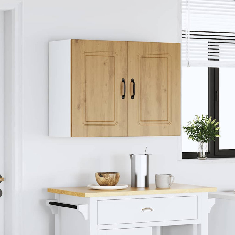 Armoire murale de cuisine vidaXL, Chêne artisanal, H 23,6 po x l 31,5 po x P 12,2 po