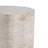 Outdoor/Indoor Lightweight Concrete Side Table,Travertine Finish