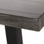 Table de salle à manger d'extérieur en aluminium industriel moderne pour la salle à manger