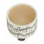 S/2 CERAMIC 6/8" SCRIBBLE FOOTED PLANTER, BEIGE
