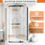 Porte de douche néo-angle 38 po x l 38 po x P 38 po x H 72 po Neo-Angle