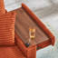 Fauteuil relax confortable en velours côtelé moelleux avec deux poufs, tablette, mousse orange et ressorts, espace de rangement, multifonctionnel surdimensionné, méridienne douce en tissu de haute qualité, accoudoirs multifonctions et