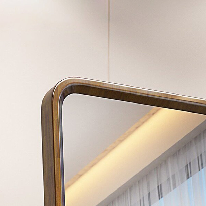 Miroirs pleine longueur rectangulaires en bois massif