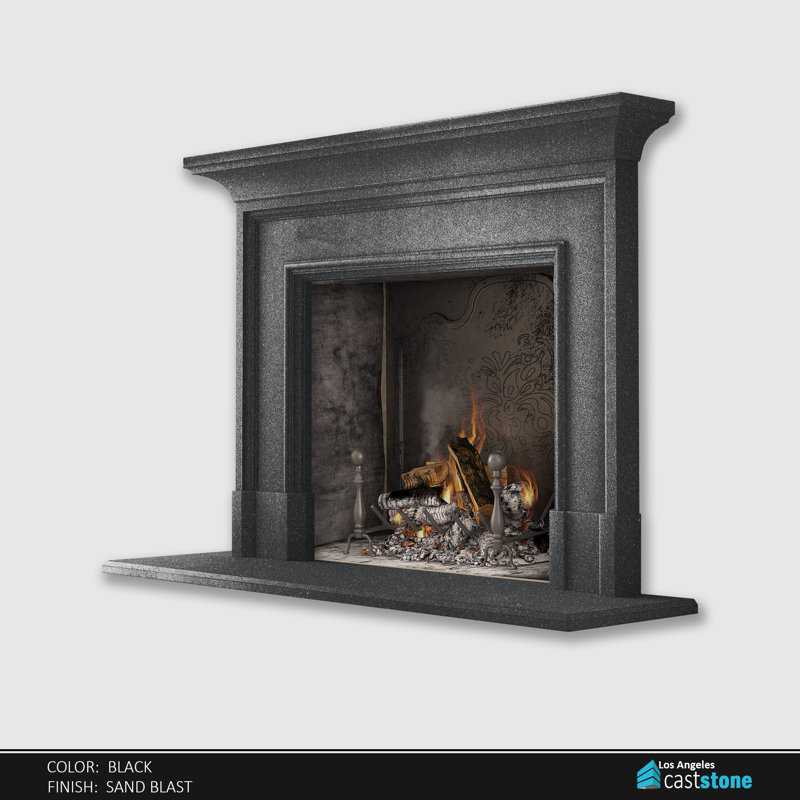 Kilikia (Black) Fireplace Surround