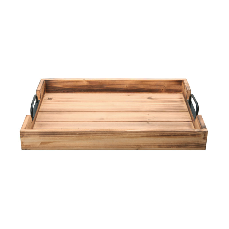 Plateau pour repose-pieds / table basse Chalda, Chêne bruni clair