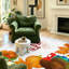 Tapis d'angle orange lavable à la machine, motif Thanksgiving, pour intérieur.-427673719