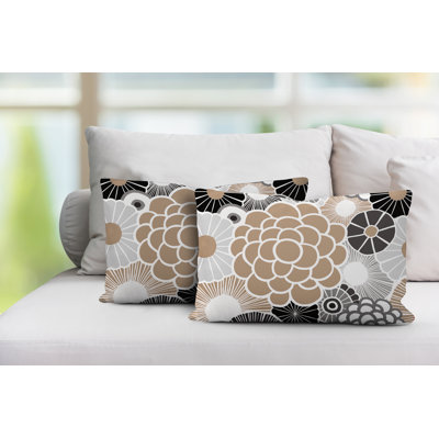 Coussin lombaire floral intérieur / extérieur