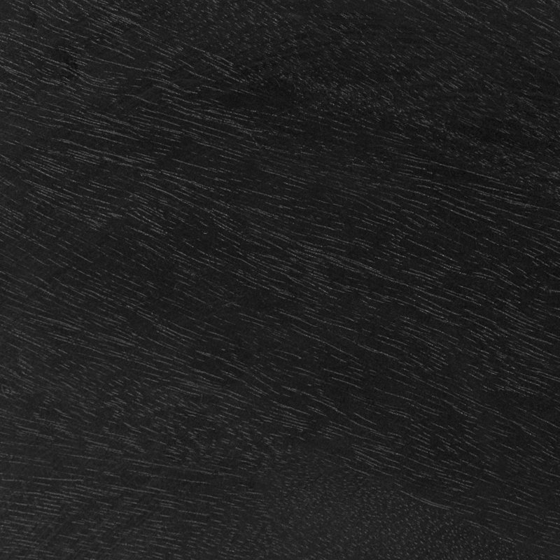Table de bout à 3 pieds en bois massif Azori, Noir