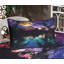 Drap-housse et coussin décoratif modernes Ambesonne, mauve rose et bleu-106800199