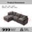 105" Modular Sectional Couch-1284994358