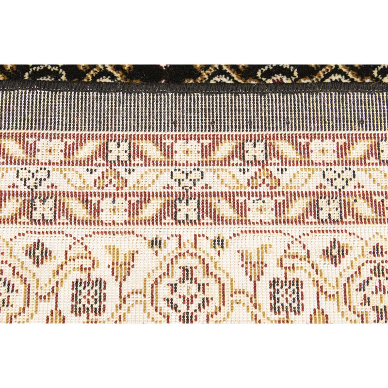 Tapis noir Ganae, Rectangle 4 pi 2 po x 6 pi 1 po