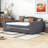 Ornie Wood Upholstered Daybed with Storage Armrests, Trundle and Integrated Bluetooth Audio System-345679677-345679665
